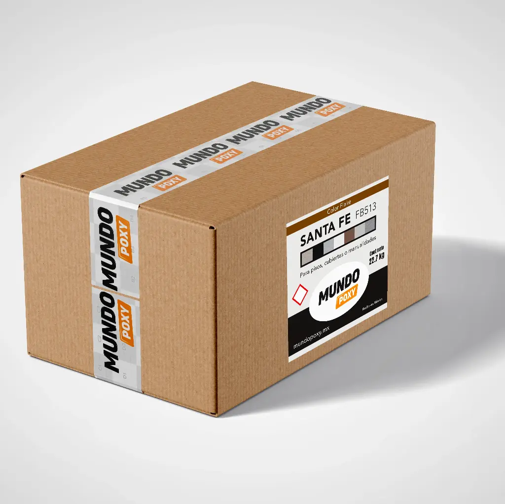 MUNDOPOXY COLOR FLAKE- Hojuela de Vinil - 1/4" Caja de 18.14 kg (9 colores)